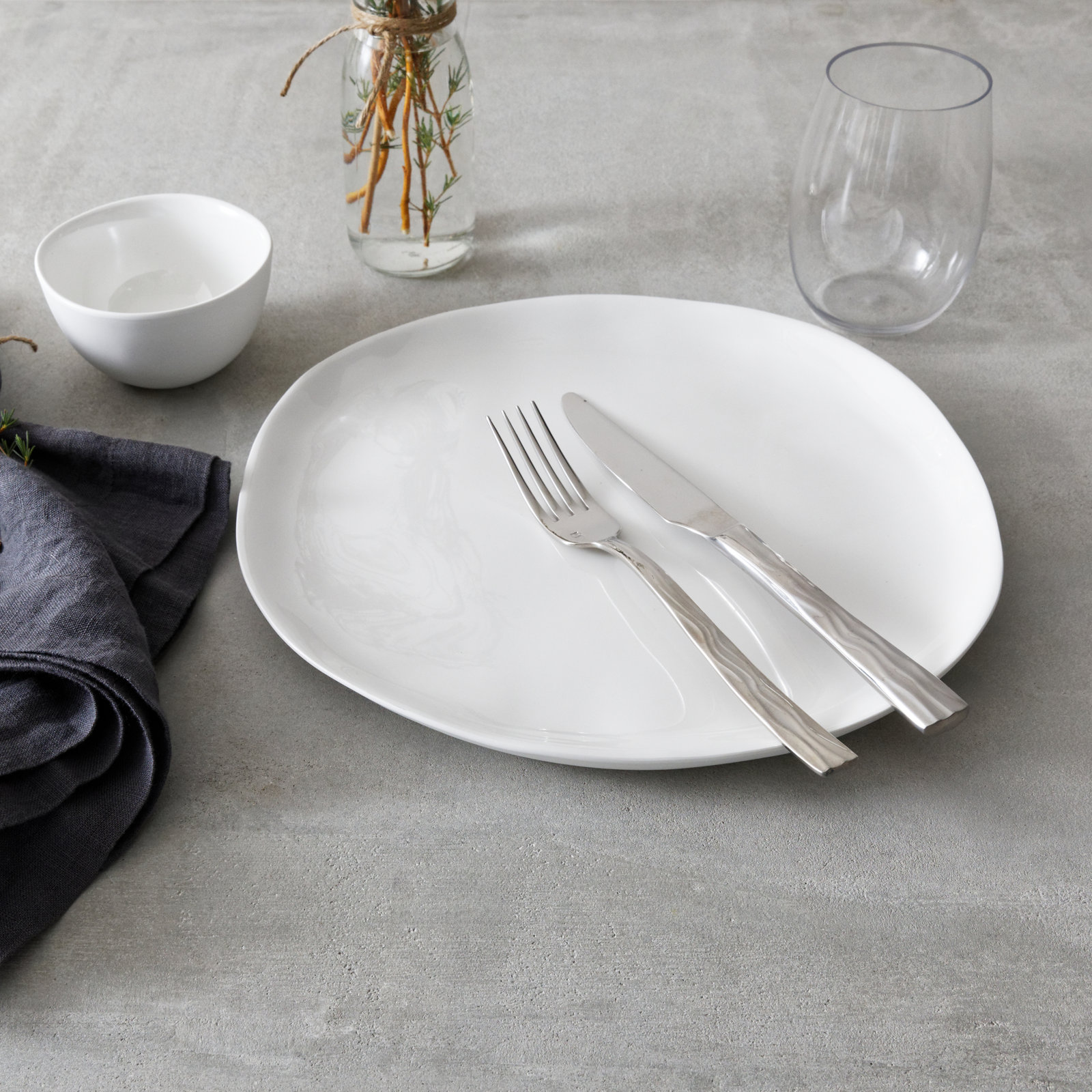 Fortessa Sandia 8" Salad Plate, White