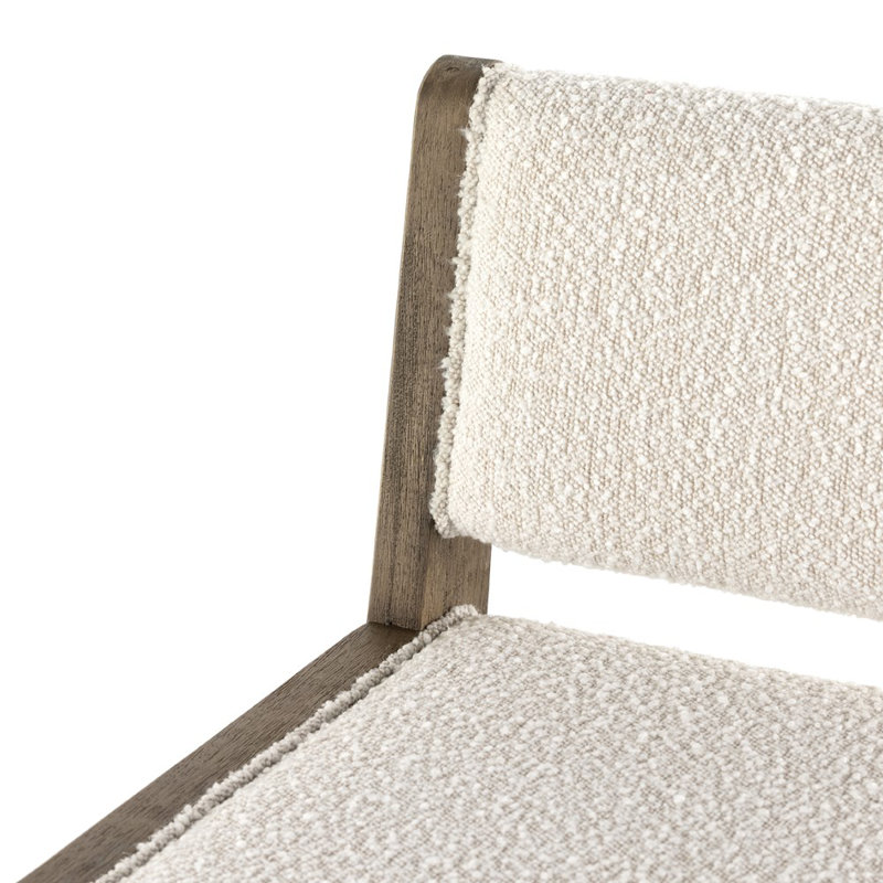 Charon Upholstered Stool with Solid Wood Frame, Counter Stool (26.25" Seat Height)