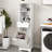 Space Laundry Sorter Cabinet In White - One Compartment, Drawer, Made Of Strong E1 With Painting For A Tidy Appearance Compartment Drawer Basket White, Made, Neat Storage Solution
