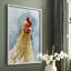 Portrait de poulet II, reproduction encadrée - bois massif-806798603-806798609