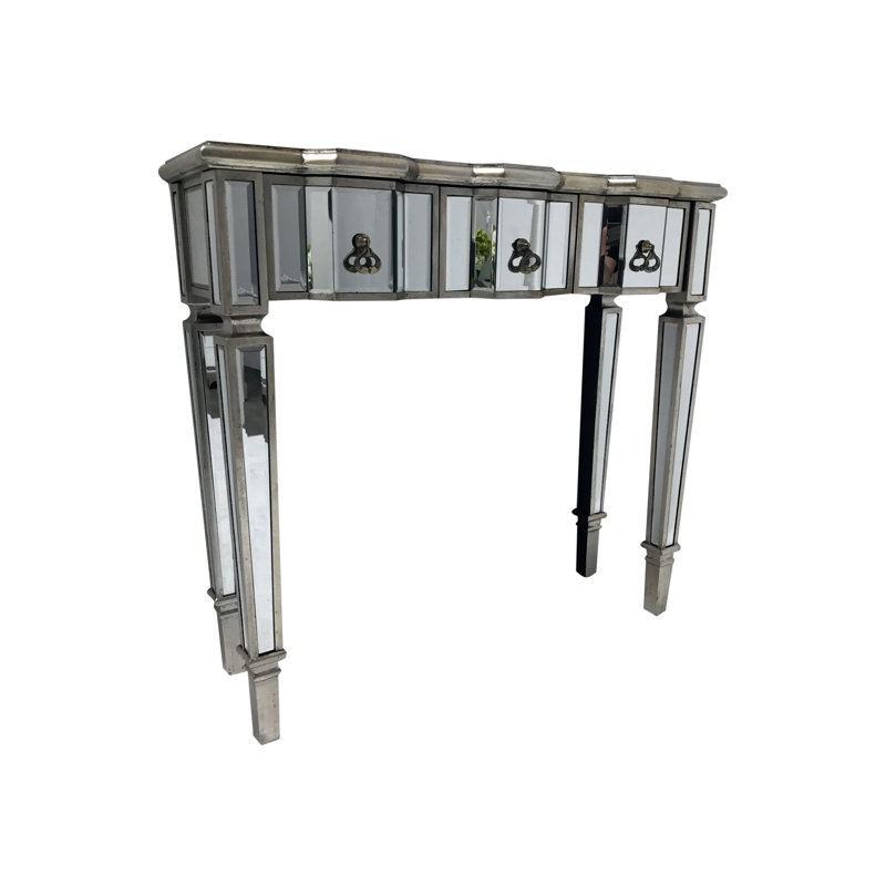 Cuyuna 85cm Glass Top Console Table