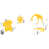 Jaune / gris moyen