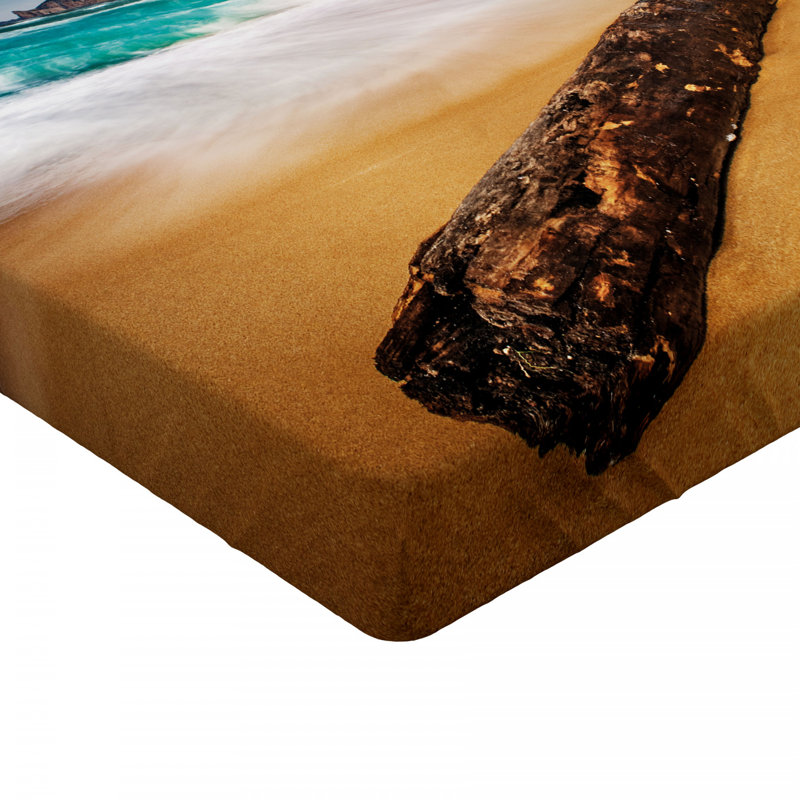 Drap-housse en microfibre Driftwood, Drap-housse pour lit double
