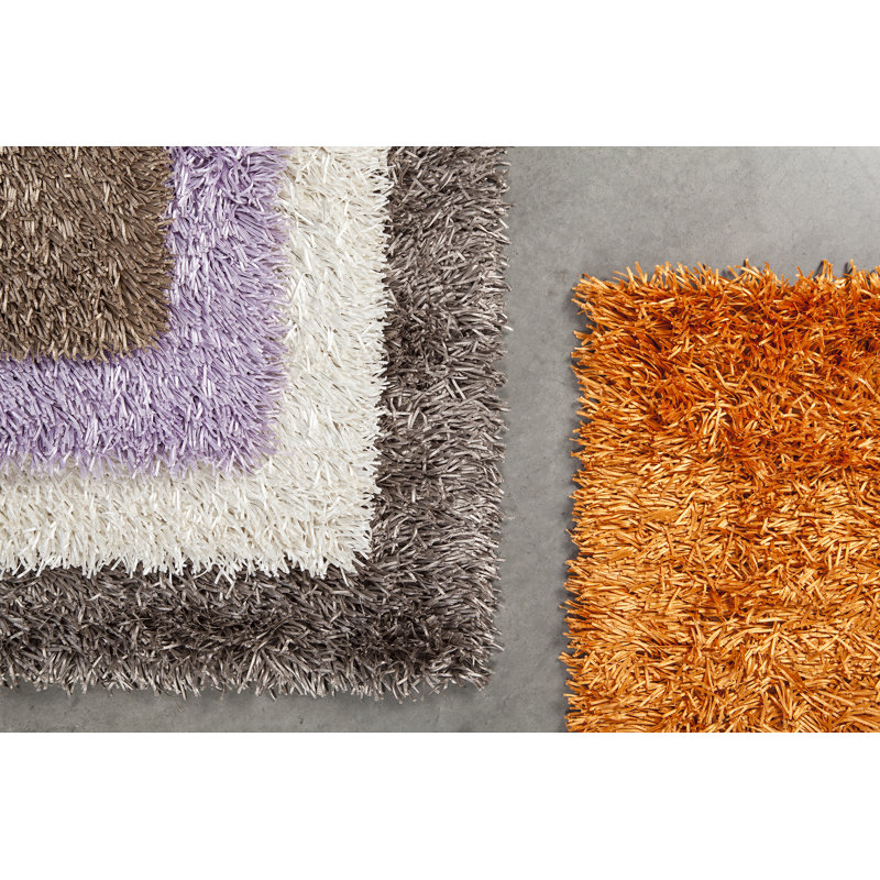 Hand Loomed Modern Area Rug in Taupe, Rectangle 7'9" x 10'6"