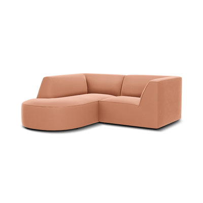 Adoraim 3 Seater Velvet Corner Sofa 