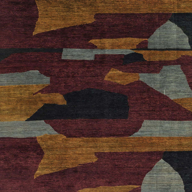 Abstract Indoor Rug, Square 7'
