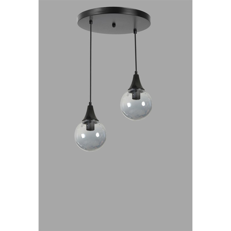 Chandle Chandelier, Fume/Black