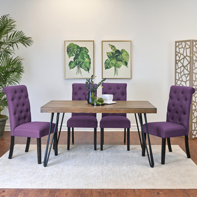 Ensemble de salle à manger Ashd, table à manger en épingle à cheveux avec chaises, options