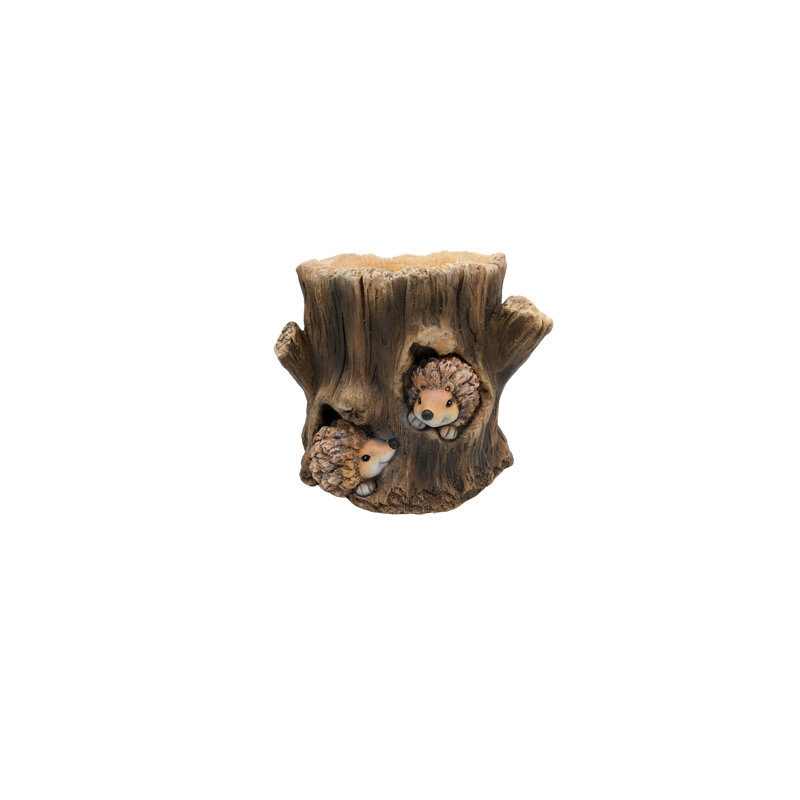 Double pot à fleurs en faux bois