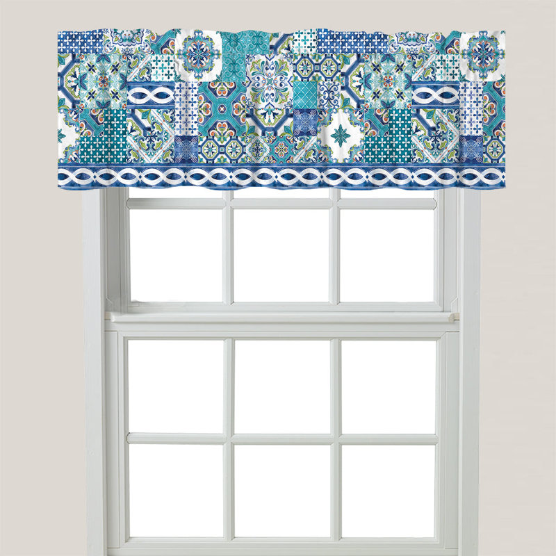 Cae Geometric Tailored Window Valance