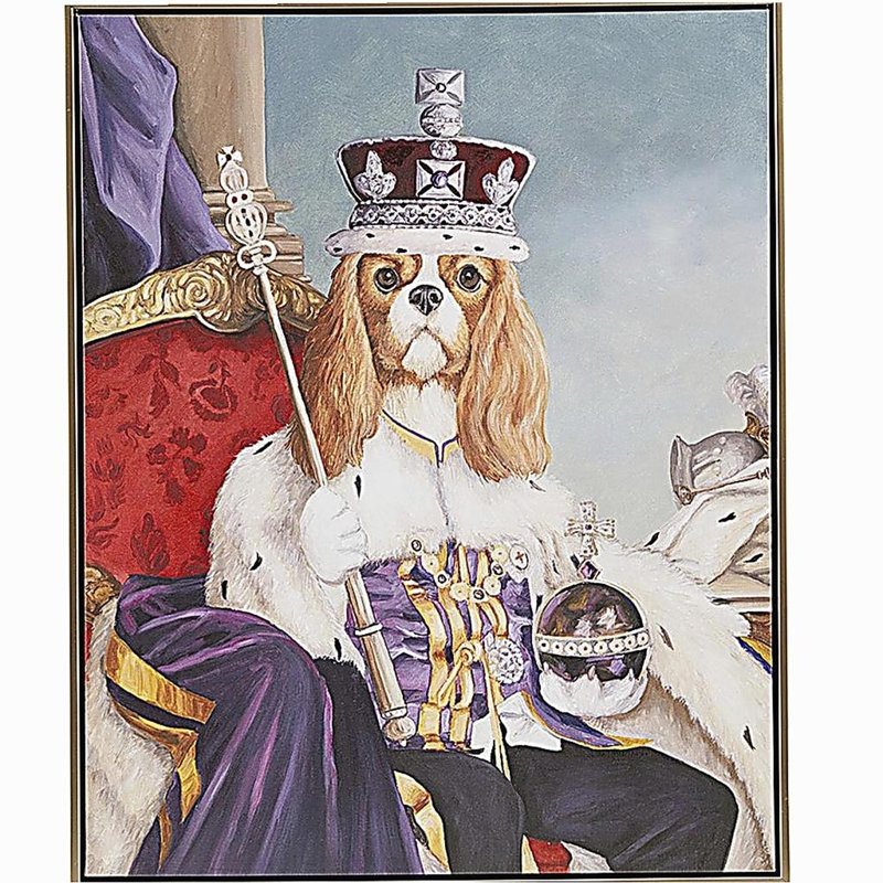 Art mural sur toile King Charles Spaniel III