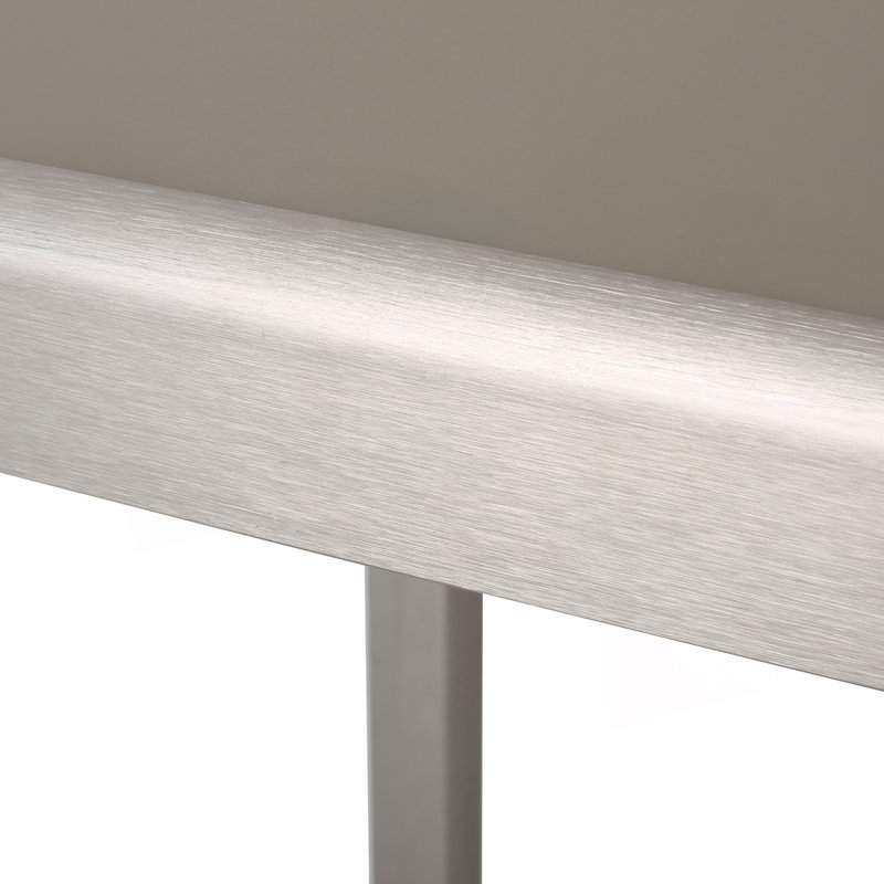 Outdoor Aluminum Frame Bar Table With Glass Table Top