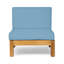 Ensemble de canapés modulaires d'extérieur BRAVA X-Back 3 places, bleu