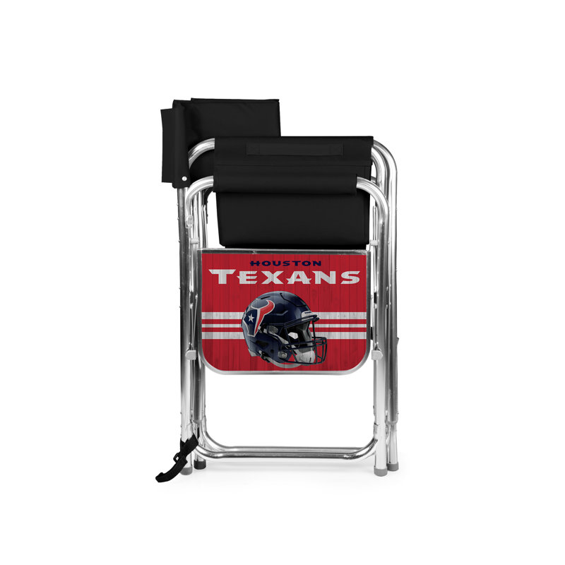 Folding Director Chair with Cushions, Black