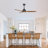 Ceiling Fan With Lights Quiet DC Motor  Ceiling Fans 6 Speed Levels,Reversible Ceiling Fan, For Patio Living Room, Bedroom-1240679024-1240679038