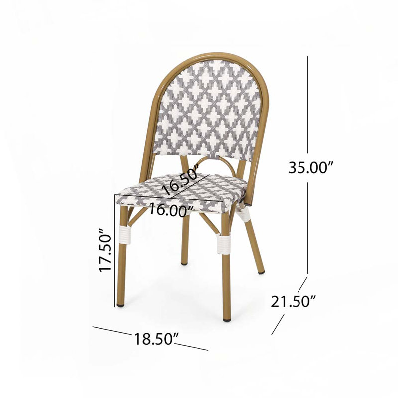 Outdoor PE Ratten Chair, Gray