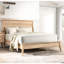 Grand lit de style Mid-Century moderne - finition classique en chêne naturel avec charme