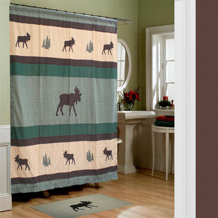 Cotton Animal Print Shower Curtain