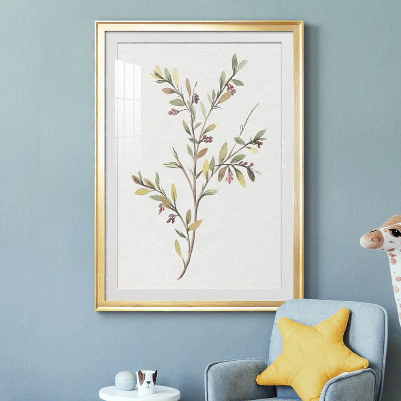 Simple Sprig II - reproduction de cadre photo, H 42,5 po x l 30,5 po x P 1 po, Or
