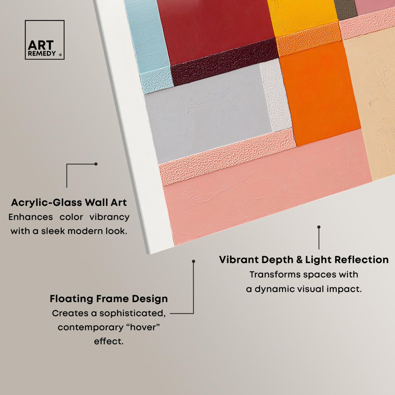 «Vibrant Repose III», reproduction d'art abstrait par Art Remedy, H 20 po x l 20 po