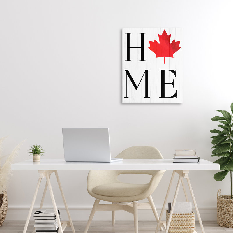 Maison avec toile d'érable, design par Lil 'Rue, H 20 po x l 16 po