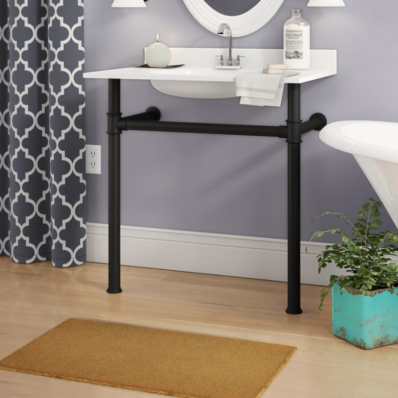 Kingston Brass Fauceture Stainless Steel Console Sink Legs