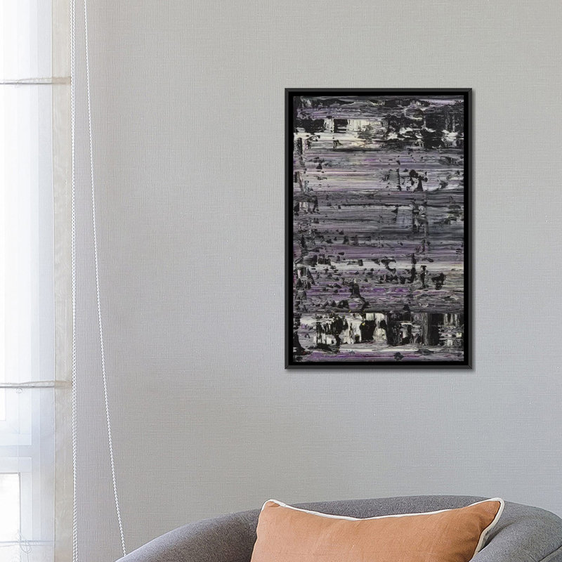 « chicago », impression sur toile, H 26 po x l 18 po x P 1,5 po, Toile avec cadre noir