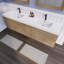Ensemble de meuble-lavabo mural double 84 po Batoul Spring-71270894
