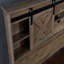 Base de lit grand format, DEL, chargement, rangement, 2 tiroirs