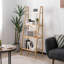 148cm H x 60cm W Bamboo / Rattan Ladder Bookcase