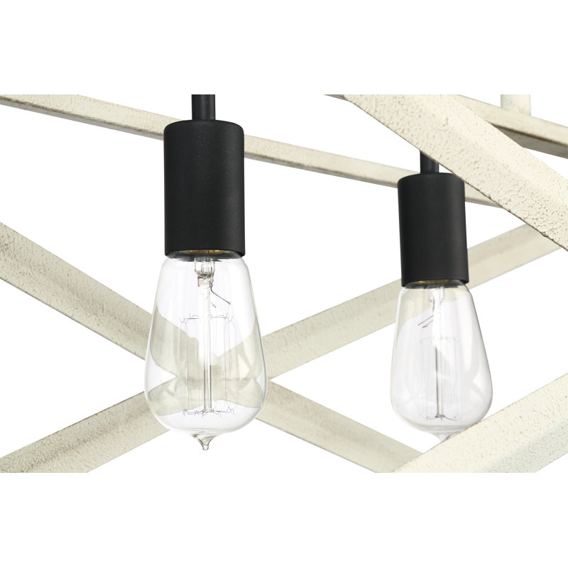 Luminaire suspendu linéaire pour îlot de cuisine 5 lumières Upper Strode