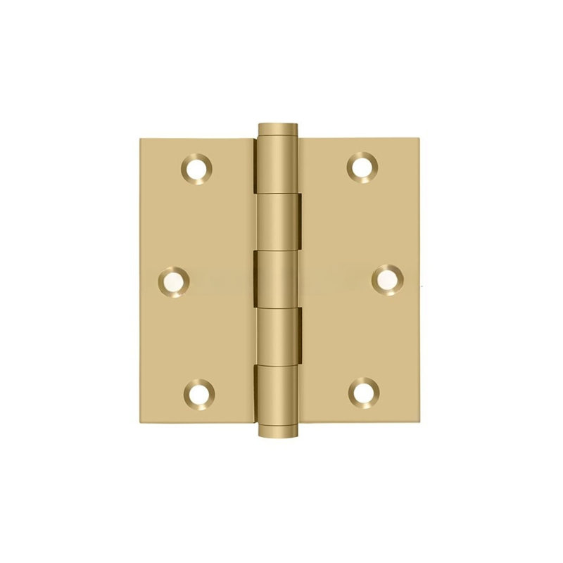 102'' x 102'' Butt Bearing Hinge, Brushed Brass