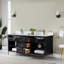 Ensemble de meuble-lavabo double 72 po Adaire avec comptoir en pierre composite blanc de Carrare sans miroir-411728534-411728535
