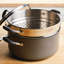 Anolon Advanced Home Hard Anodized Nonstick Wide Stockpot With Steamer Insert Set, 3-Piece,  8.5-Quart-1064907546