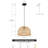 Neill 1 - Light Gold/Black Pendant