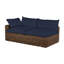 Montecito 75.25" Wide Outdoor Wicker Right Hand Facing Loveseat with Cushions-2060664318-2060649667-2071238184