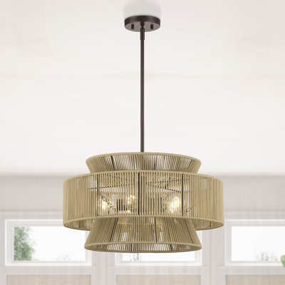Aurea 5 Light English Bronze Pendant Chandelier
