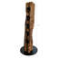 Belfry Kitchen - Rustic wine stand, wine rack, wine holder Made of solid wood; Made by hand For 5 bottles of wine; Height 78 Cm, Diameter 30 Cm; Driftwood look; Country style; Decorative unique specimen-2048663612