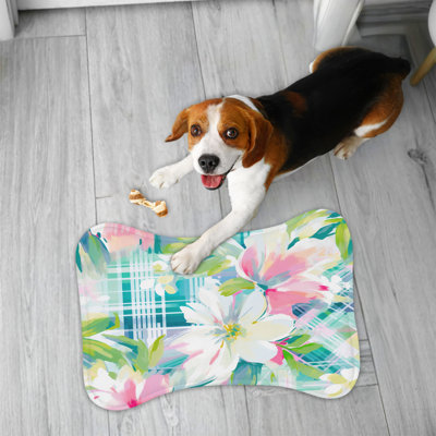 Tapis d'alimentation Gingham Blossoms - 1 pièce