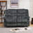 3-Piece Manual Reclining Living Room Furniture Set With Recliner And Dual Loveseats-449395932