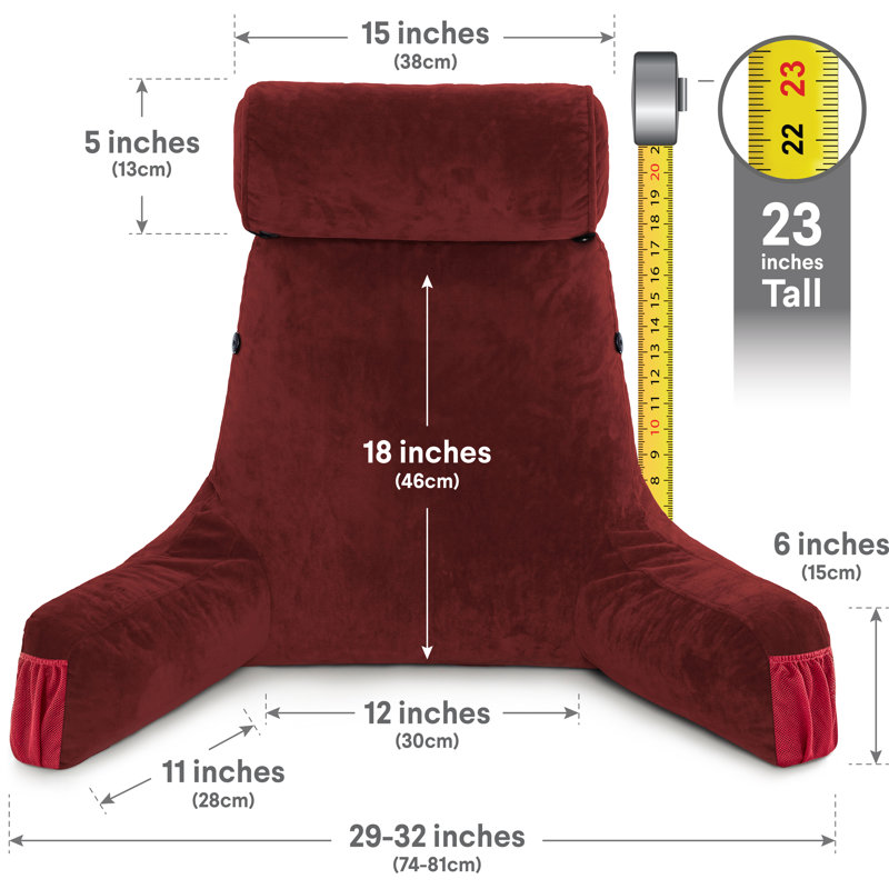  Housse et insert de coussin de lecture, Marron