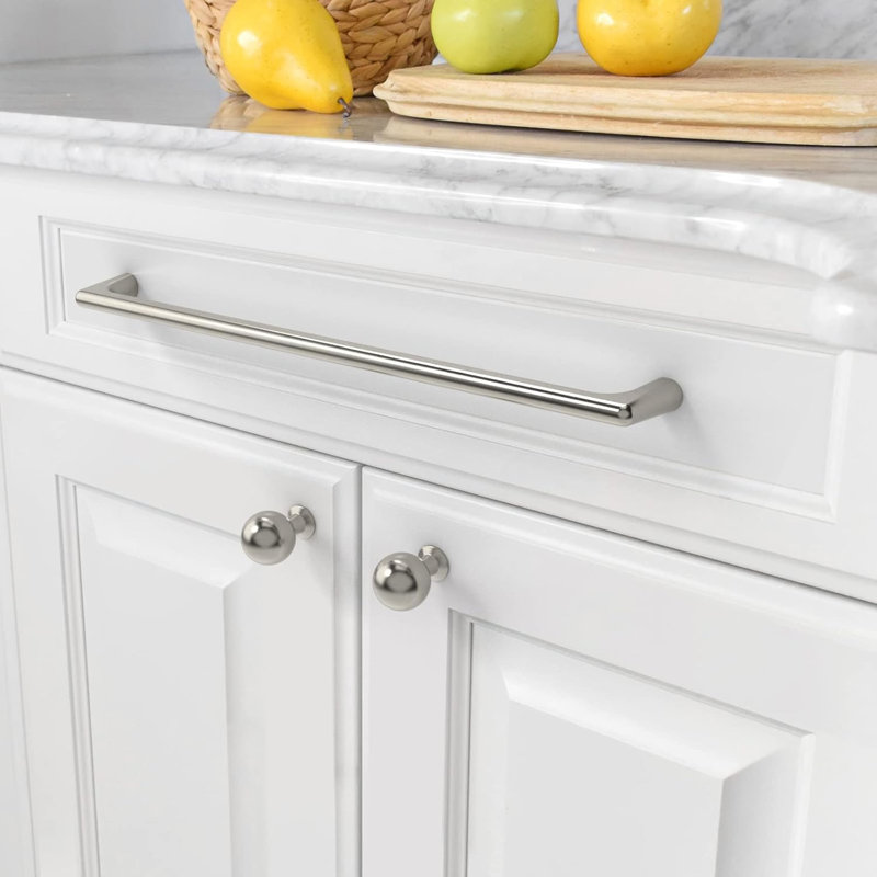 Paquet de 10 poignées d'armoire - poignées d'armoire de cuisine à trou central, poignées de tiroir durables pour armoires, armoires, commodes et garde-robes