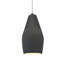 Radiance - grand luminaire suspendu 1 lumière - gris brillant - laiton antique - ampoule remplaçable - cordon blanc-86759877-86759928-86759876