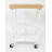 Origami Foldaway Rolling Kitchen Cart Solid Wood Top-1473739087