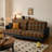 Retro Fabric Washable Straight Sofa