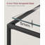 Sebero 100cm Glass Top Console Table-943536926