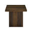 Ensemble de 2 tables basses et tables de bout carrées, pin foncé
