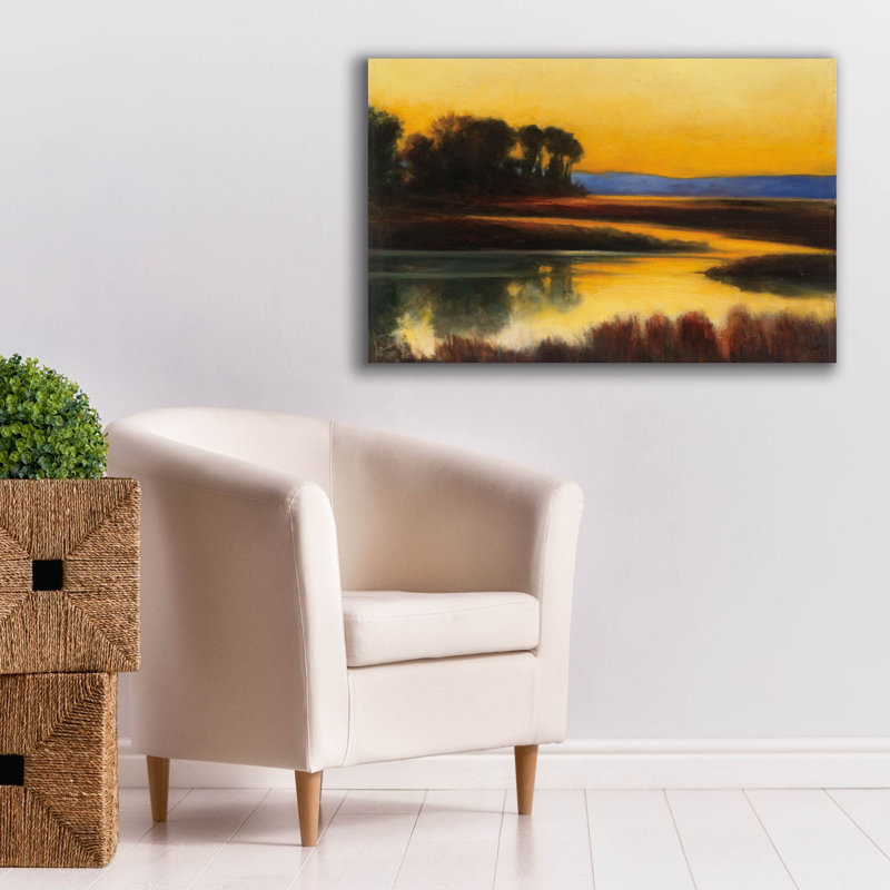 "Epic Graffiti" Yellow Twilight C "par Julia Purinton, art mural sur toile, H 26 po x l 40 po x P 1,5 po