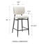 Tabouret de comptoir rembourré Inola-602289131