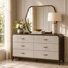 Houston 6-Drawer Dresser With Mirror - Walnut